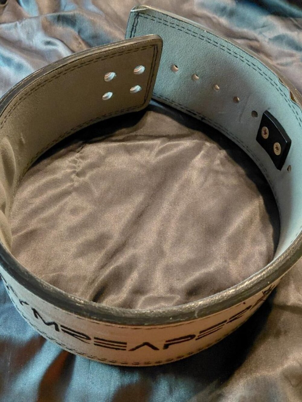 Gymreapers  Gray 10 mm Lever Weightlifting Belt